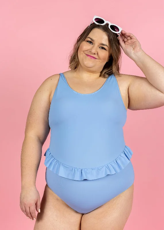 Skirted One-Piece | Blue Skies