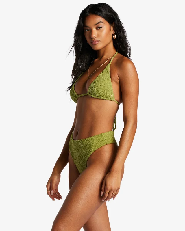 So Dazed Multi-Way Triangle Bikini Top - Green Eyes