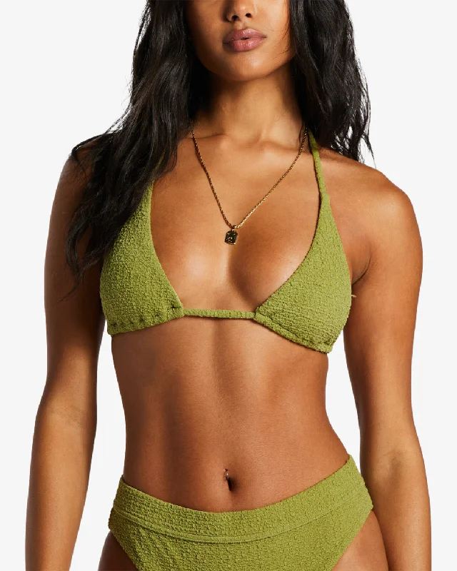 So Dazed Multi-Way Triangle Bikini Top - Green Eyes