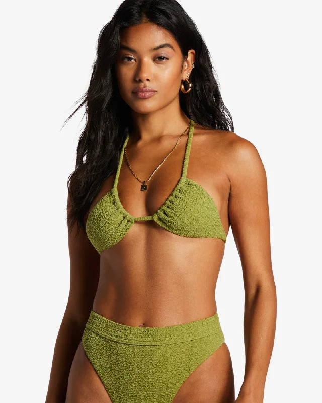 So Dazed Multi-Way Triangle Bikini Top - Green Eyes