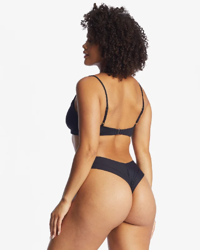 Sol Searcher Fiji Bikini Bottoms - Black Pebble