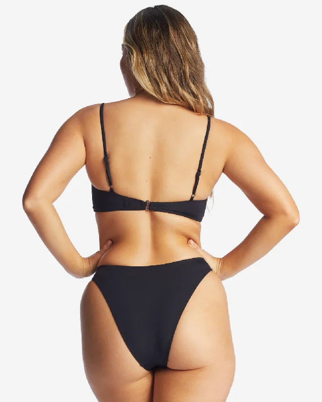 Sol Searcher Havana Skimpy Bikini Bottoms - Black Pebble