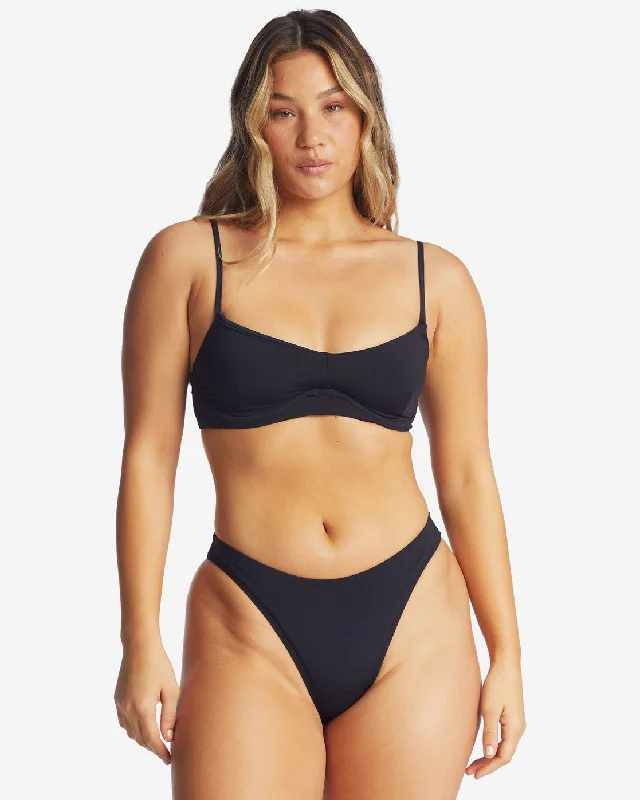 Sol Searcher Havana Skimpy Bikini Bottoms - Black Pebble