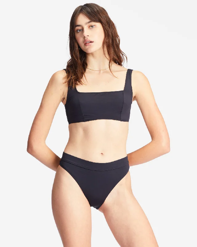 Sol Searcher Maui Rider Bikini Bottoms - Black Pebble