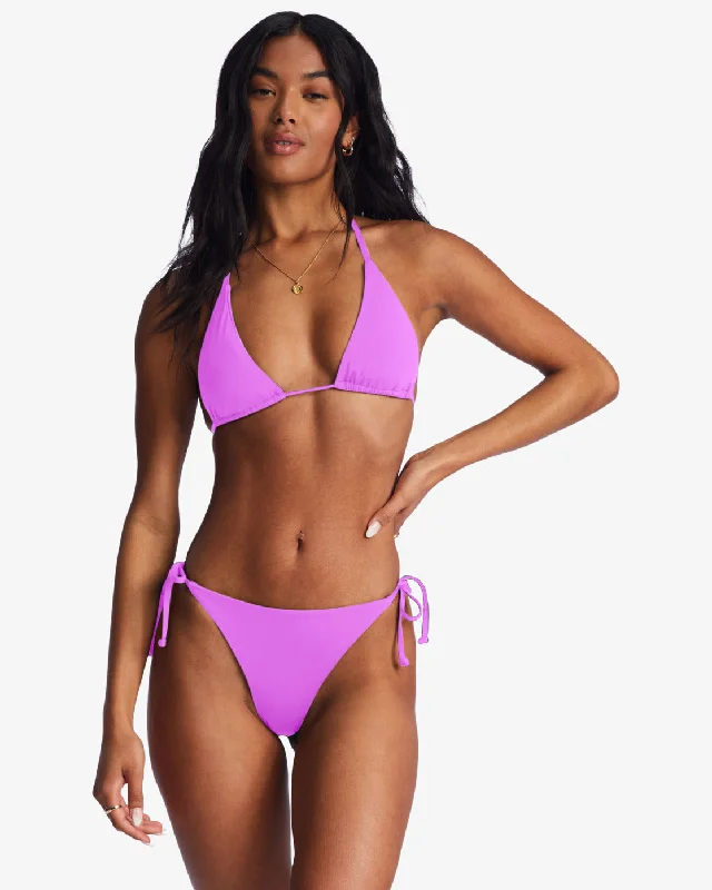 Sol Searcher Tie-Side Tanga Bikini Bottoms - Bright Orchid