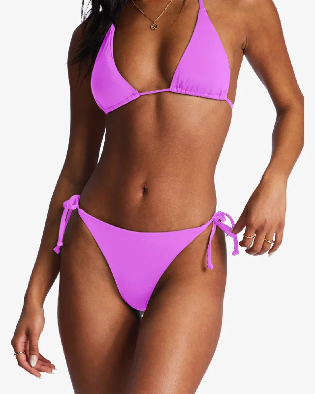 Sol Searcher Tie-Side Tanga Bikini Bottoms - Bright Orchid