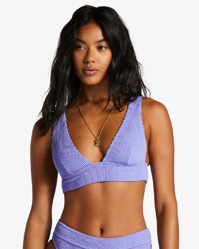 Summer High Remi Plunge Bikini Top - Violet Cove