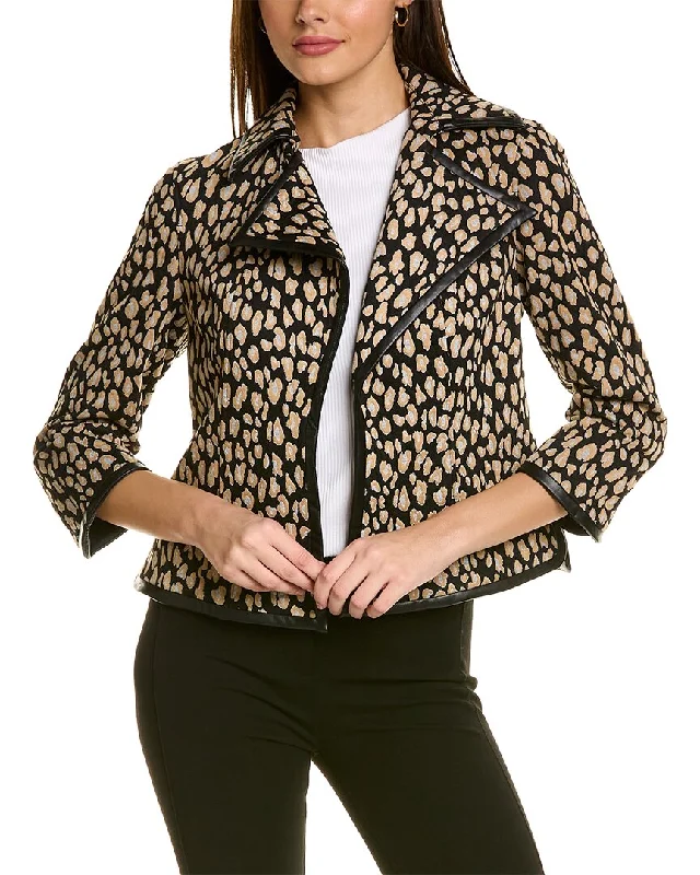 Anne Klein Wide Collar Jacket